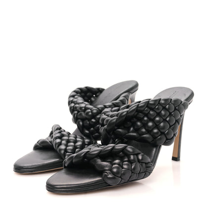 Bottega Veneta Nappa Twisted Padded Intrecciato Curve Slide Sandals 40 Black 3 of 7