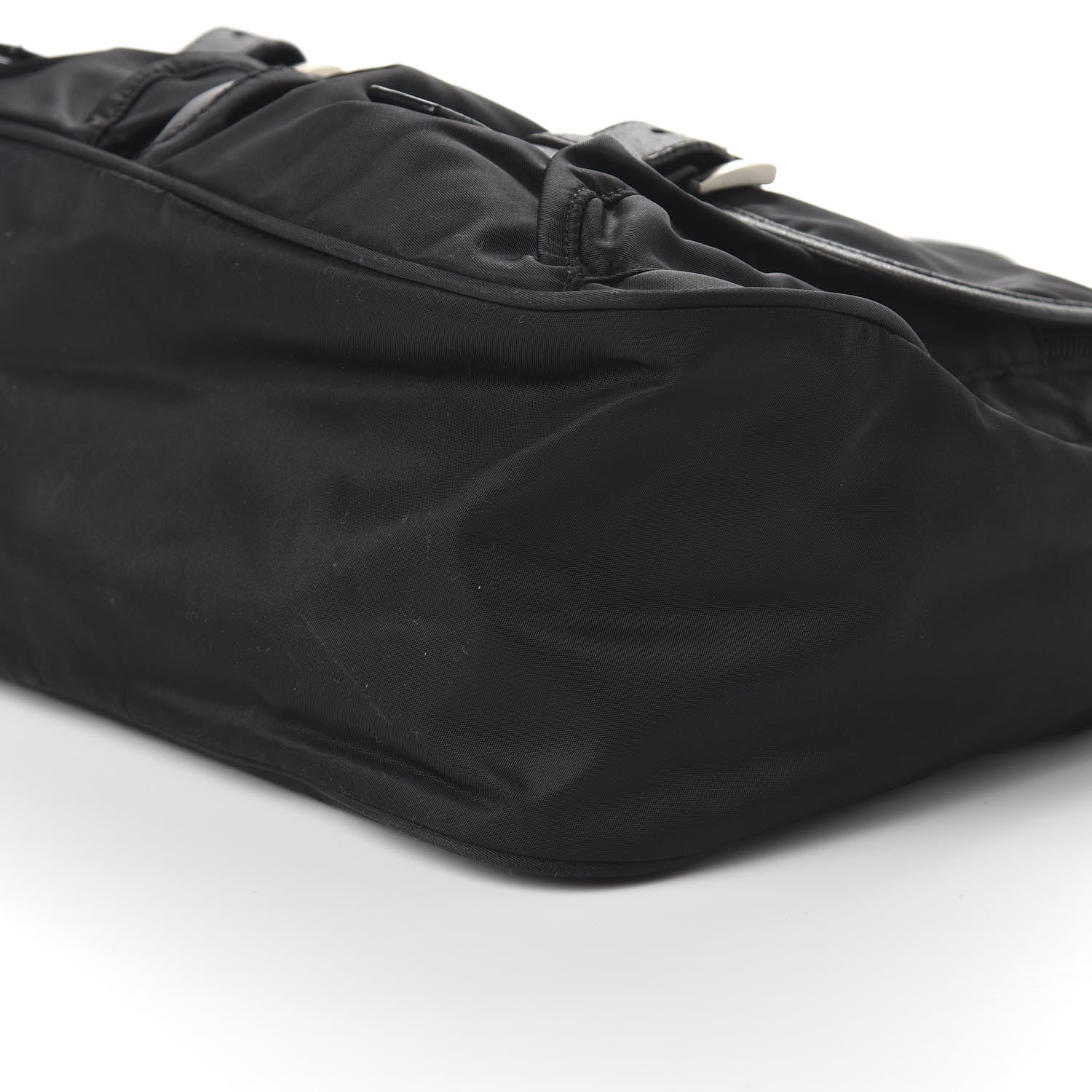 Prada Nylon Vela Messenger Bag Black 7 of 9