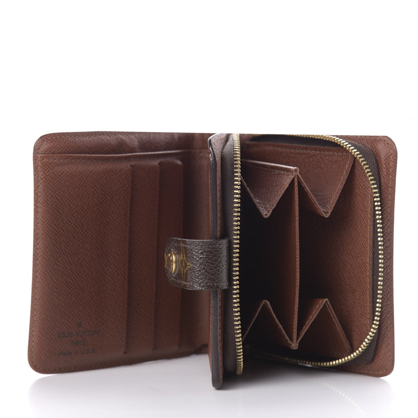 Monogram Compact Zippe Zipped Wallet