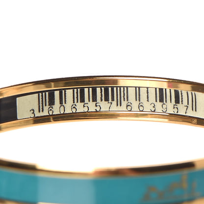 Hermes Enamel Printed Narrow Caleche Bracelet 62 Malachite 4 of 6