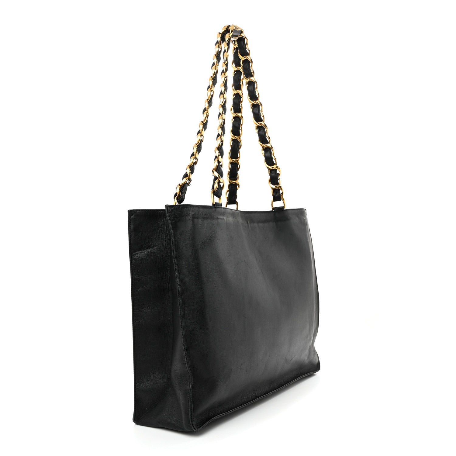 Chanel Lambskin CC Tote Black 3 of 16