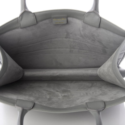 Christian Dior Calfskin Embossed Medium Book Tote Grey 5 of 10