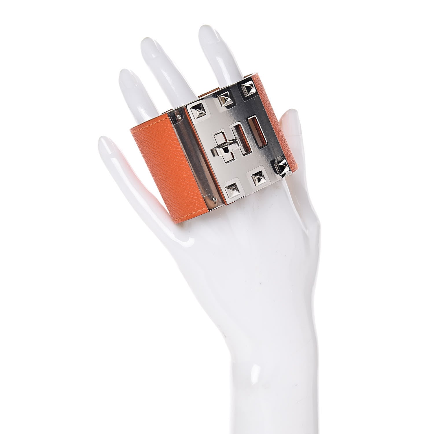 Hermes Epsom Extreme Kelly Bracelet S Orange 2 of 5