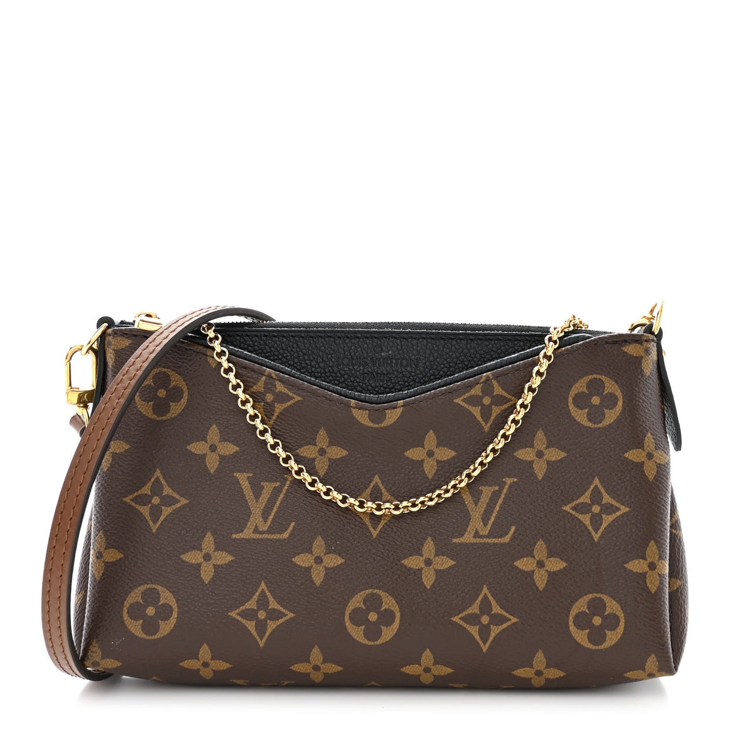 Monogram Pallas Clutch Black