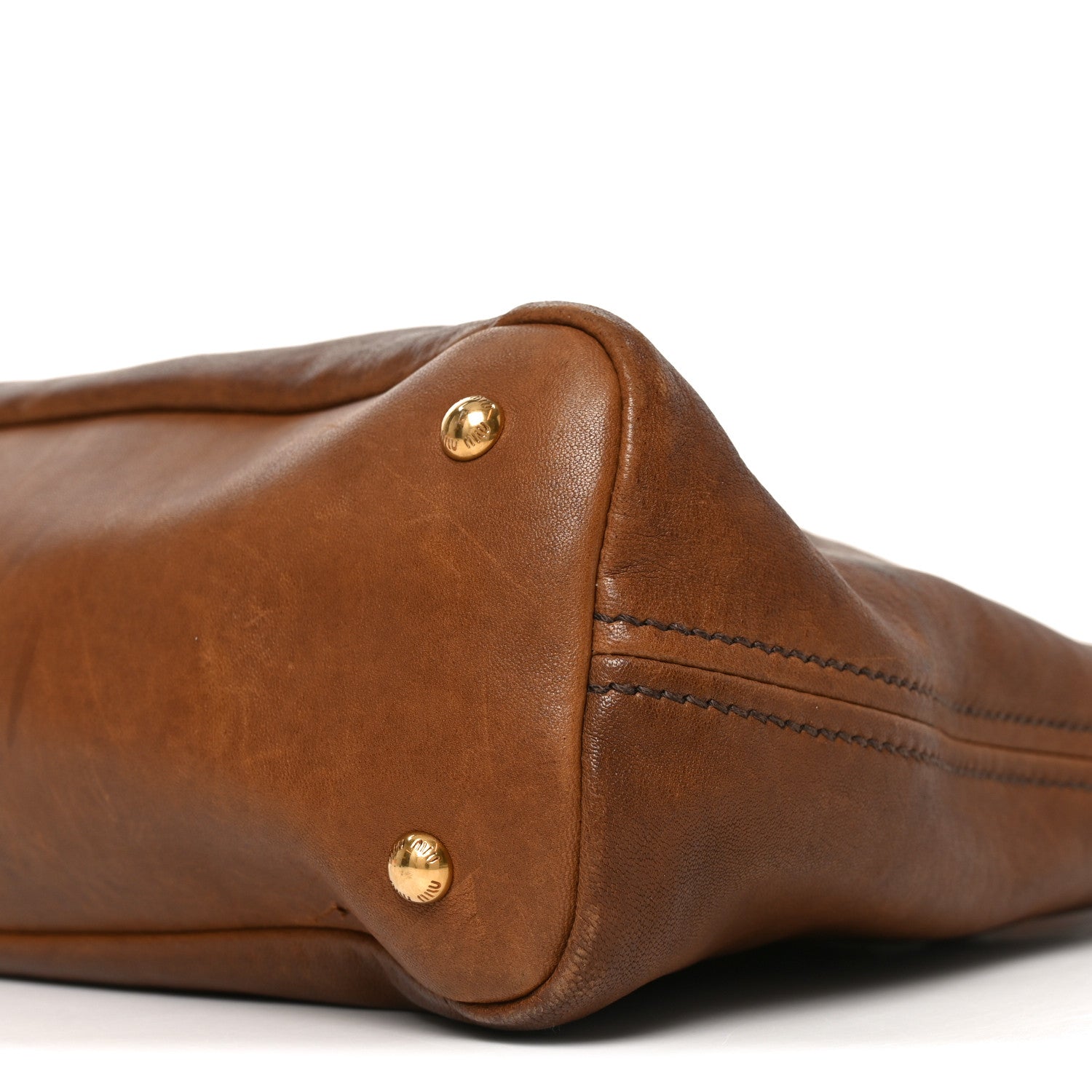 Miu Miu Nappa Aviator Medium Aventure Bag Rovere 1876008