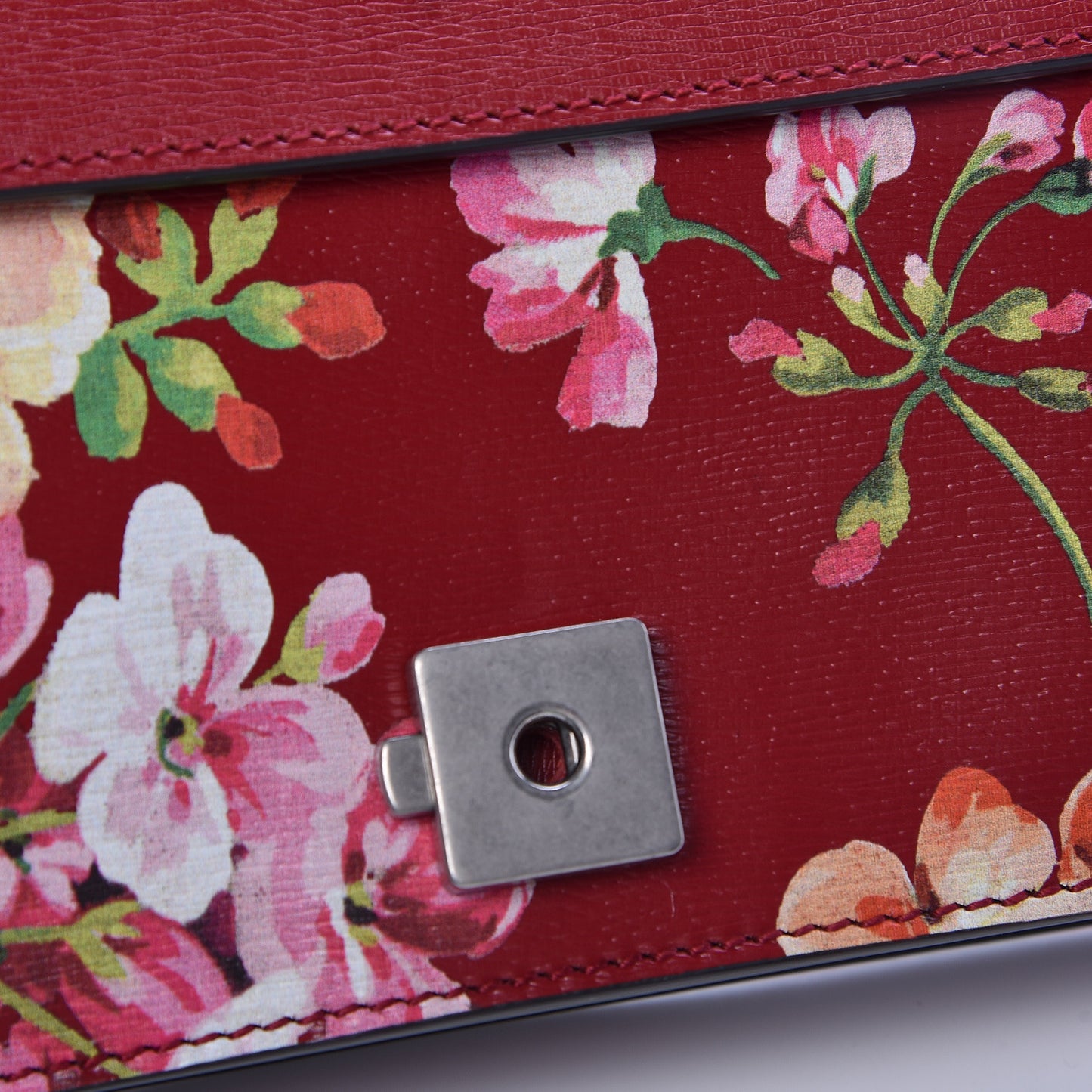 Calfskin Blooms Print Small Dionysus Shoulder Bag Romantic Cherry Multicolor