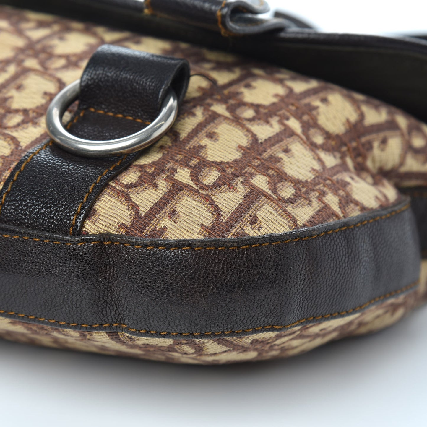 Monogram Flap Messenger Brown