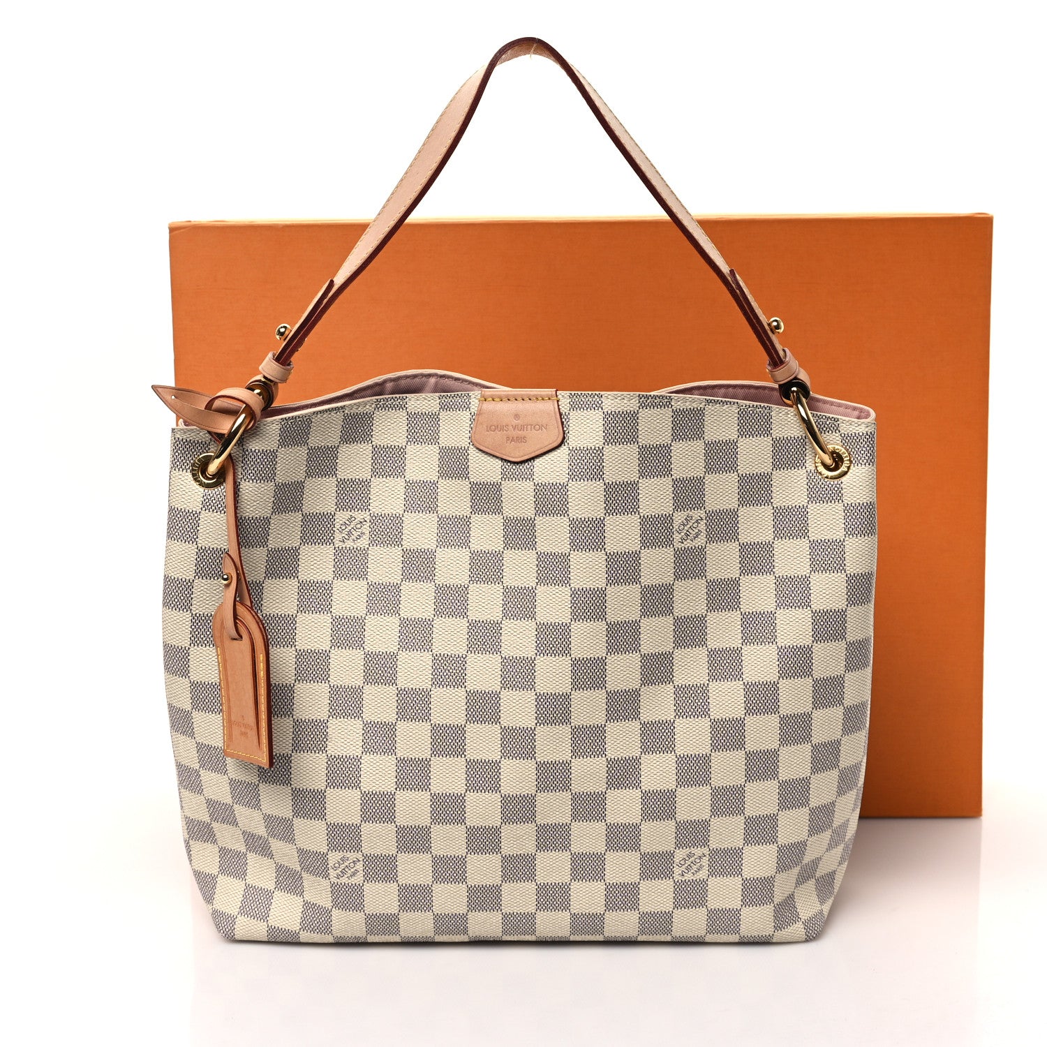 Louis Vuitton Damier Azur Graceful PM Rose Ballerine 11 of 11