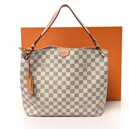 Louis Vuitton Damier Azur Graceful PM Rose Ballerine 11 of 11