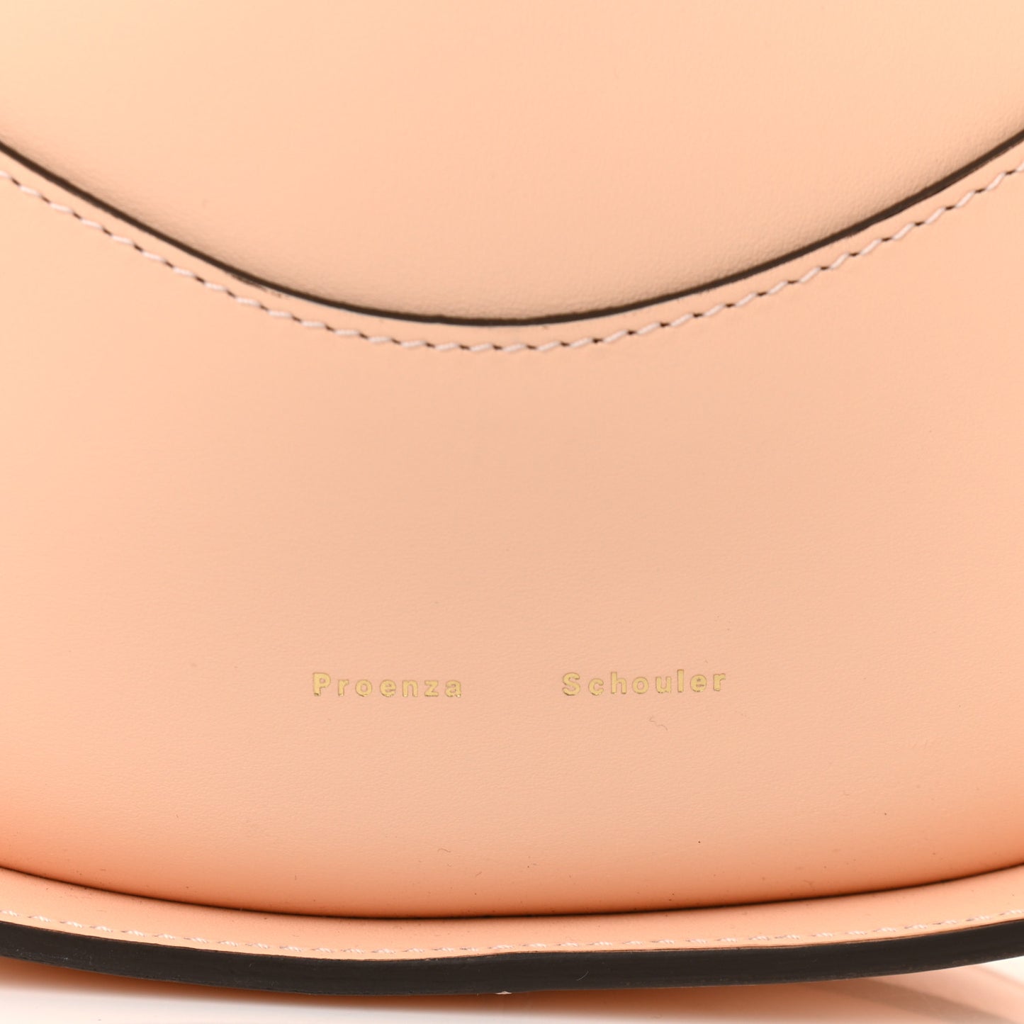 Calfskin Arch Shoulder Bag Peach