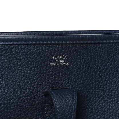 Hermes Taurillon Clemence Evelyne III PM Bleu Encre 6 of 10