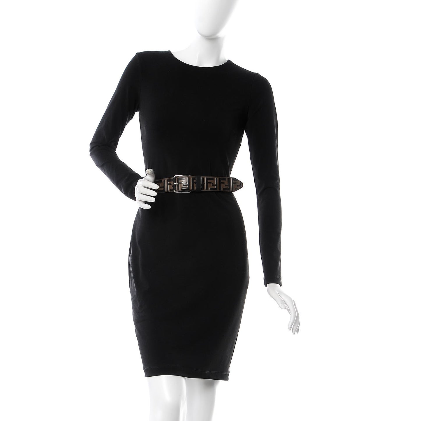 Vitello Century Bi-Color FF 1974 Embossed Belt 90 36 Maya Black