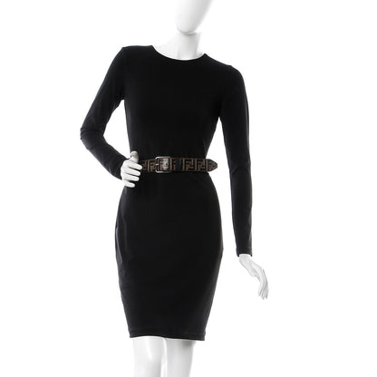 Fendi Vitello Century Bi-Color FF 1974 Embossed Belt 90 36 Maya Black 2 of 9