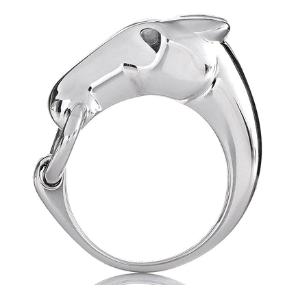 Hermes Sterling Silver Small Galop Ring 56 7.75 3 of 9