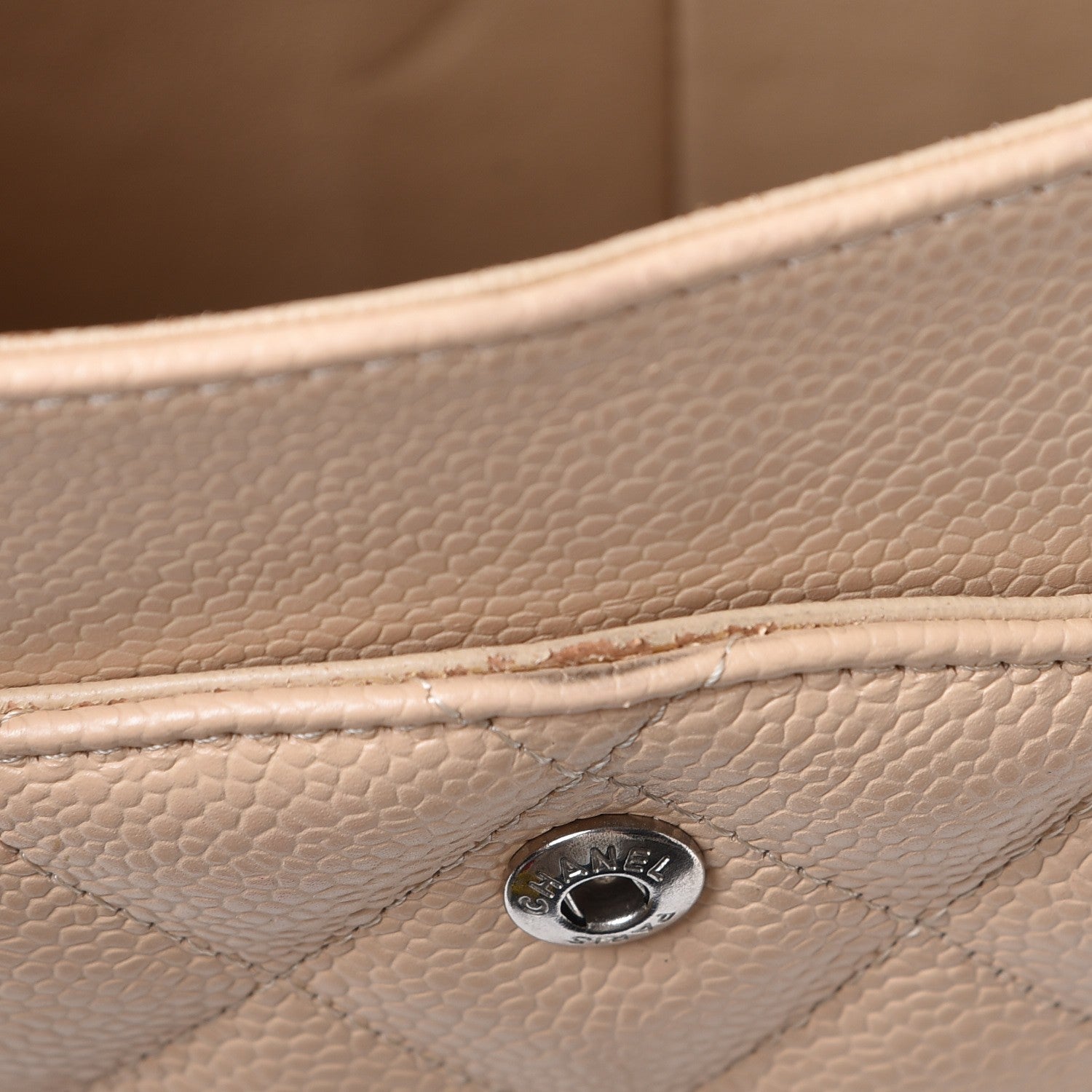 Chanel Caviar Quilted Jumbo Double Flap Beige Clair 13 of 13