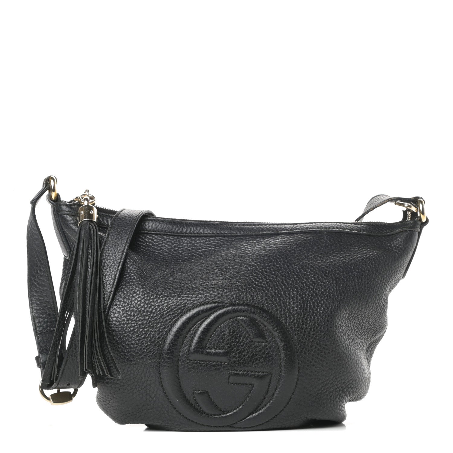 Gucci Pebbled Calfskin Small Soho Hobo Black 1 of 15