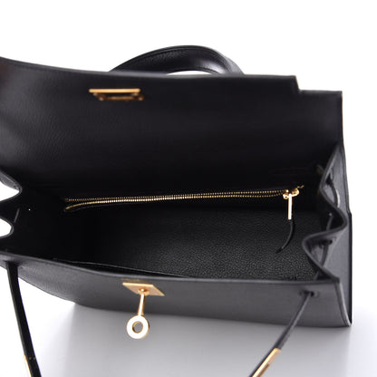 Hermes Epsom Kelly Sellier 25 Black 5 of 10