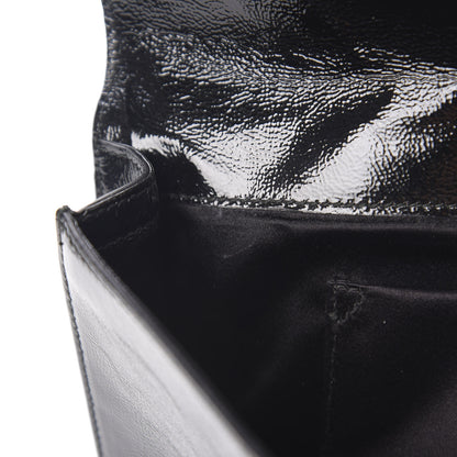 Saint Laurent Textured Patent Monogram Small Belle De Jour Clutch Black 6 of 6