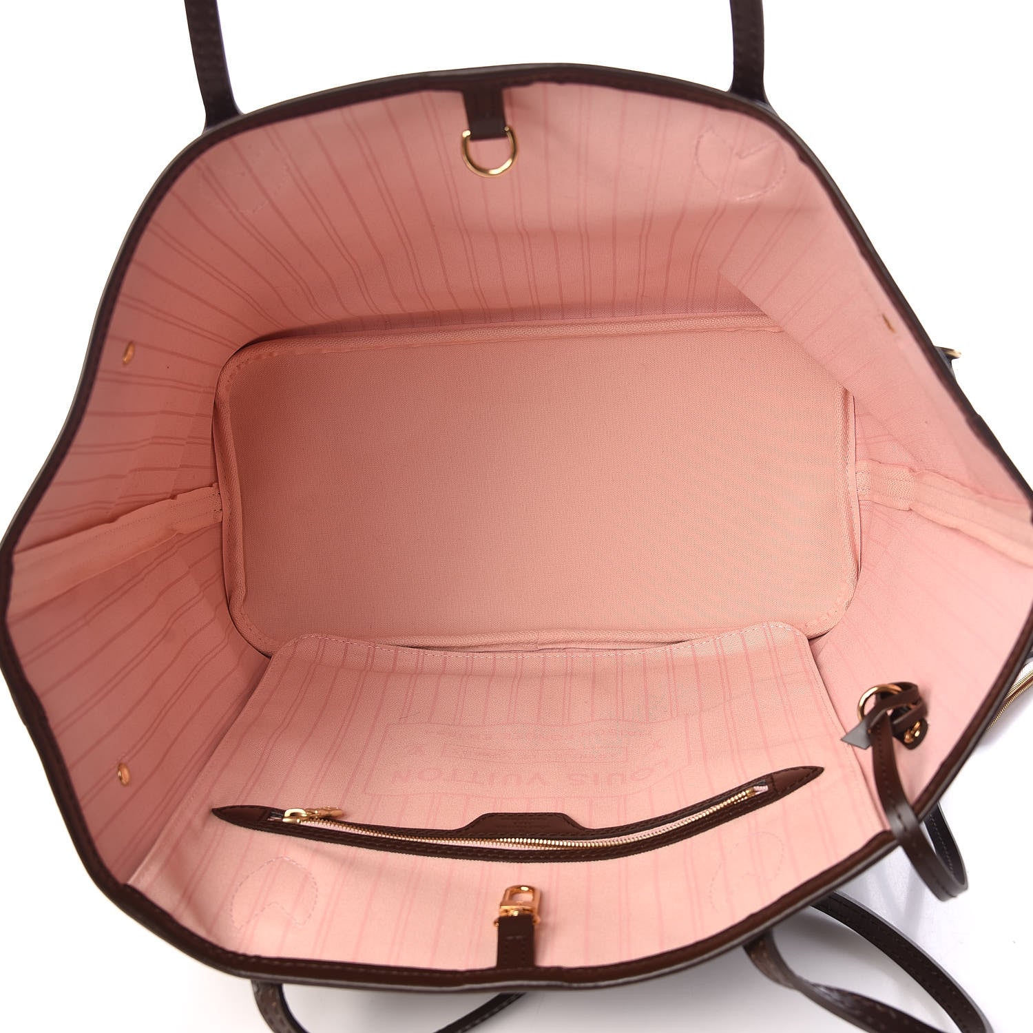 Louis Vuitton Damier Ebene Neo Neverfull MM Rose Ballerine 6 of 10