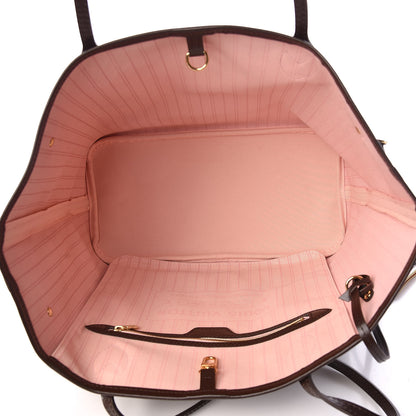 Louis Vuitton Damier Ebene Neo Neverfull MM Rose Ballerine 6 of 10