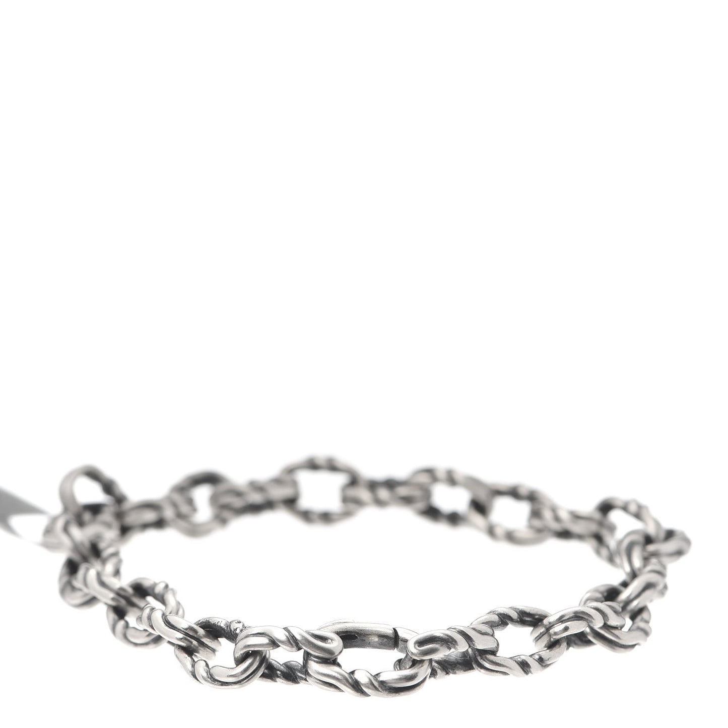 Sterling Silver 8mm Twist Link Chain Bracelet
