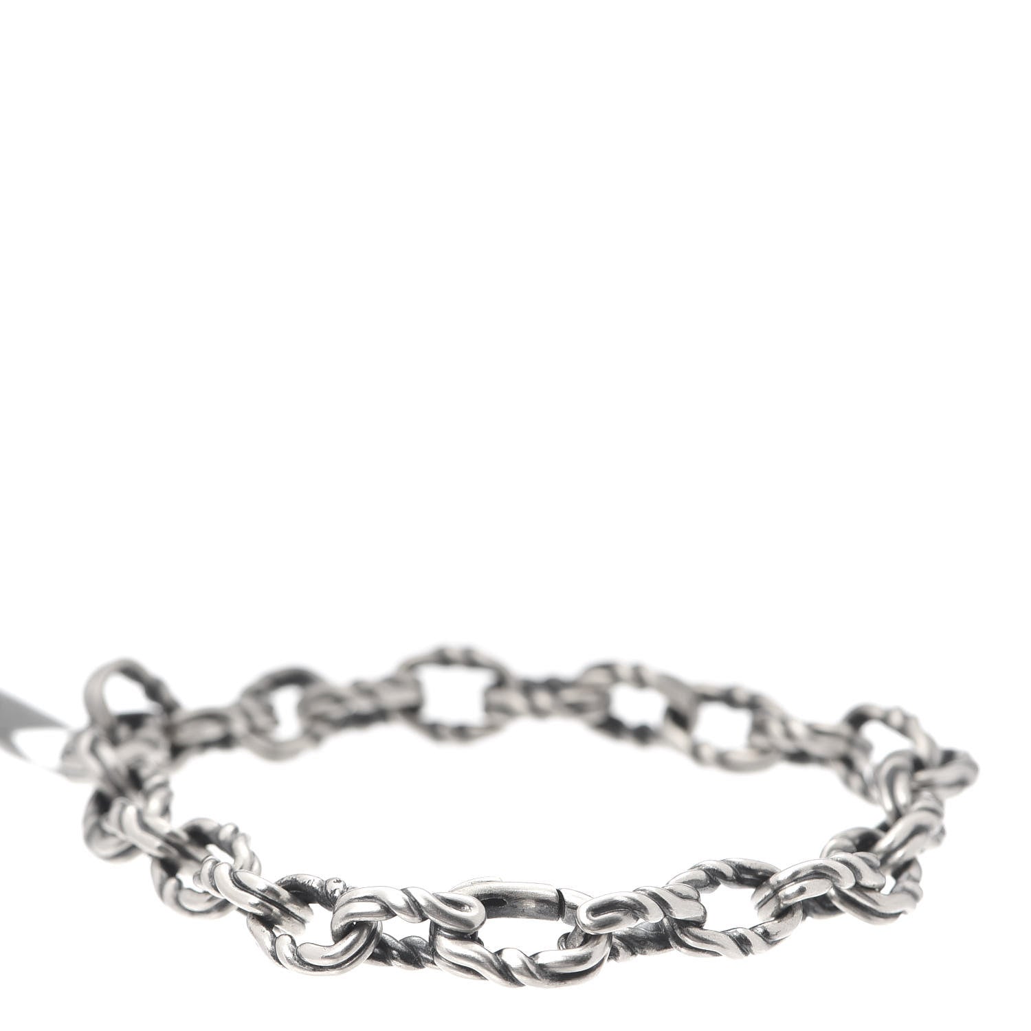 David Yurman Sterling Silver 8mm Twist Link Chain Bracelet 3 of 5