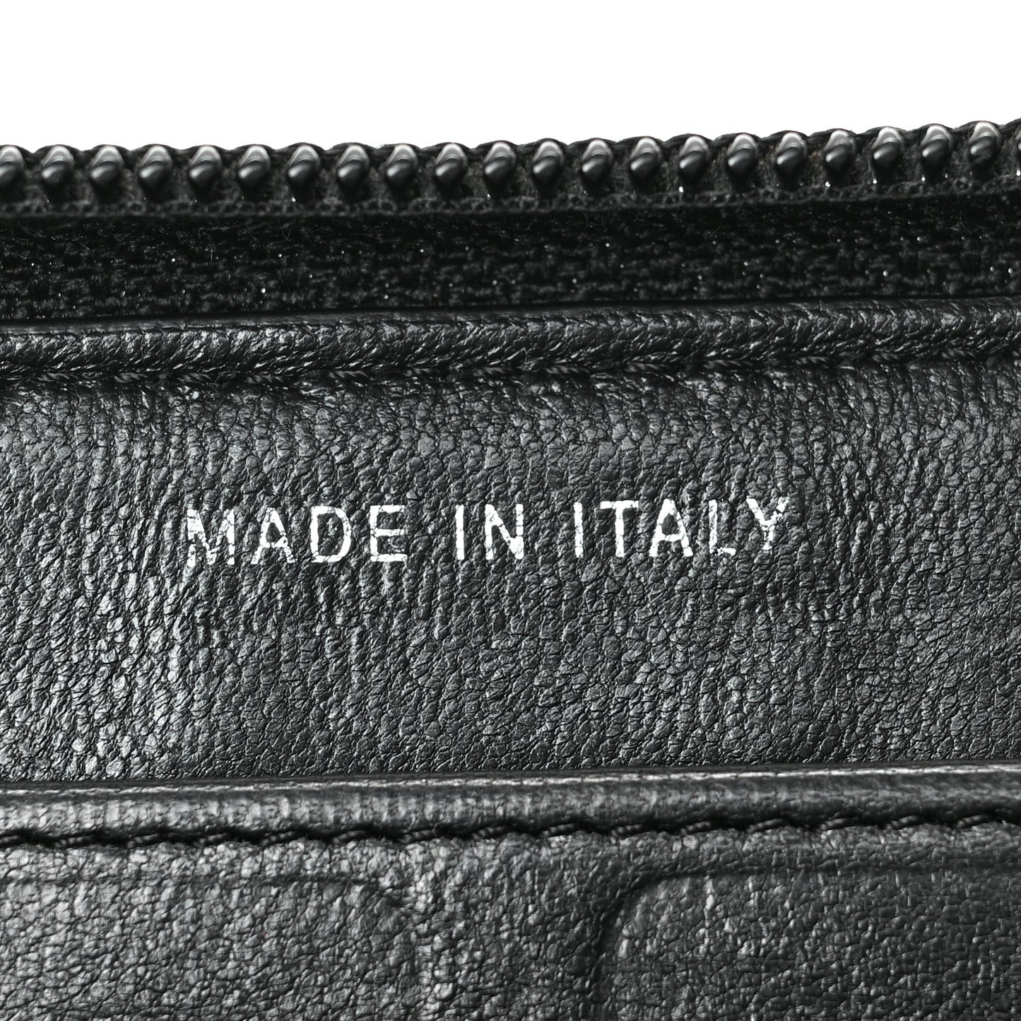 Lambskin Quilted Boy Zip Around Wallet Black