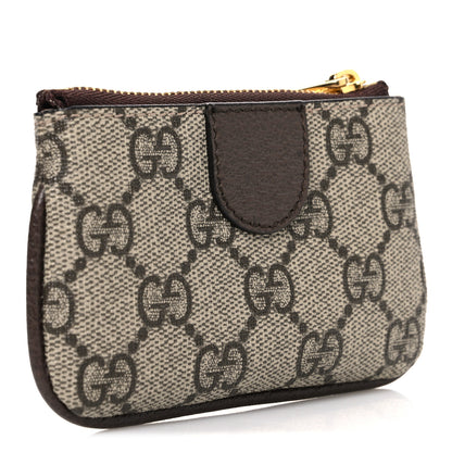 Gucci GG Supreme Monogram Web Ophidia Key Case Beige New Acero 3 of 8
