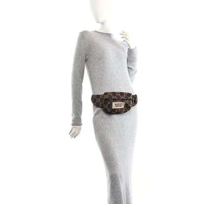Gucci Recycled Polyester Monogram Jumbo GG Belt Bag Ebony Beige 2 of 10