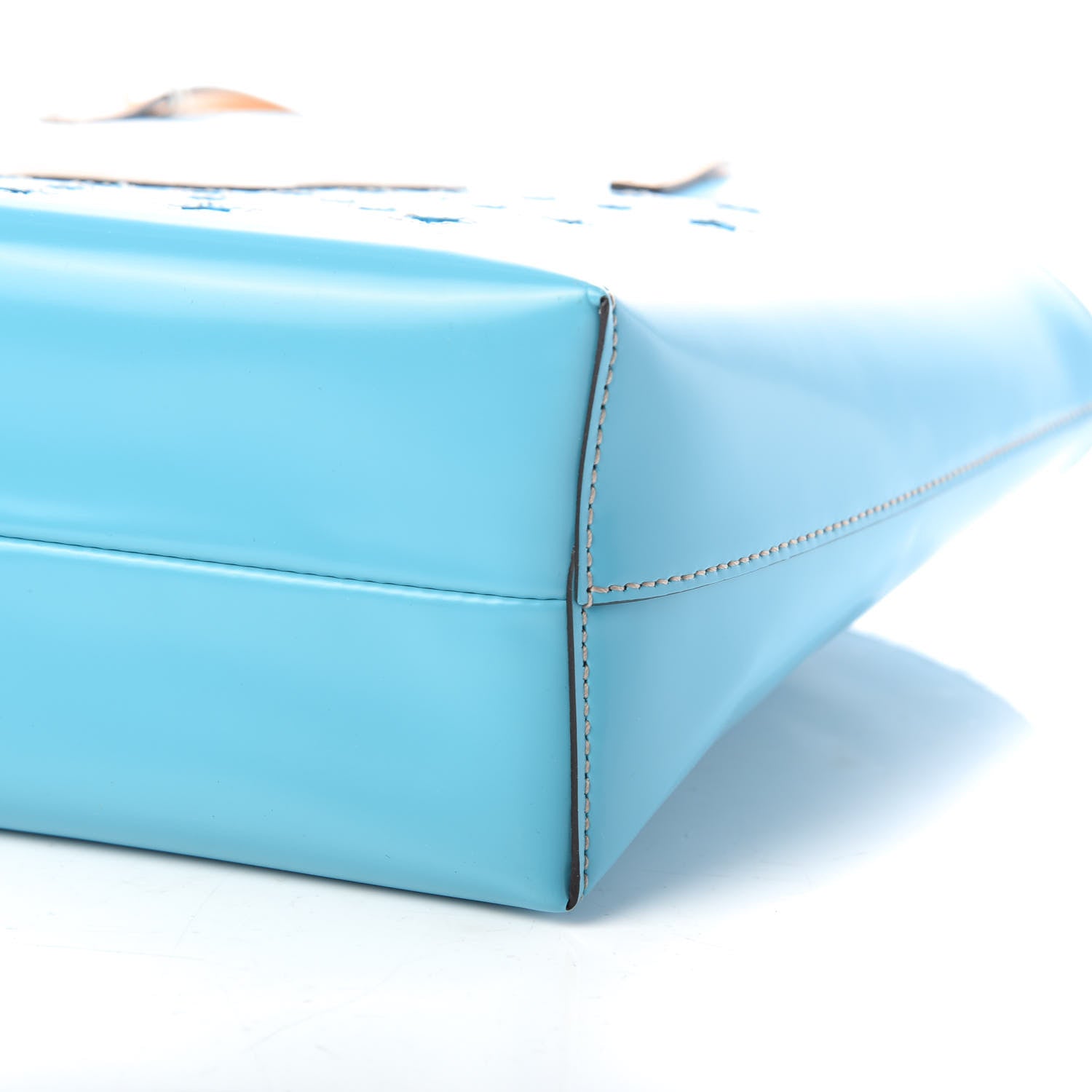 Gucci Calfskin Childrens Rainbow Tote Blue 9 of 9