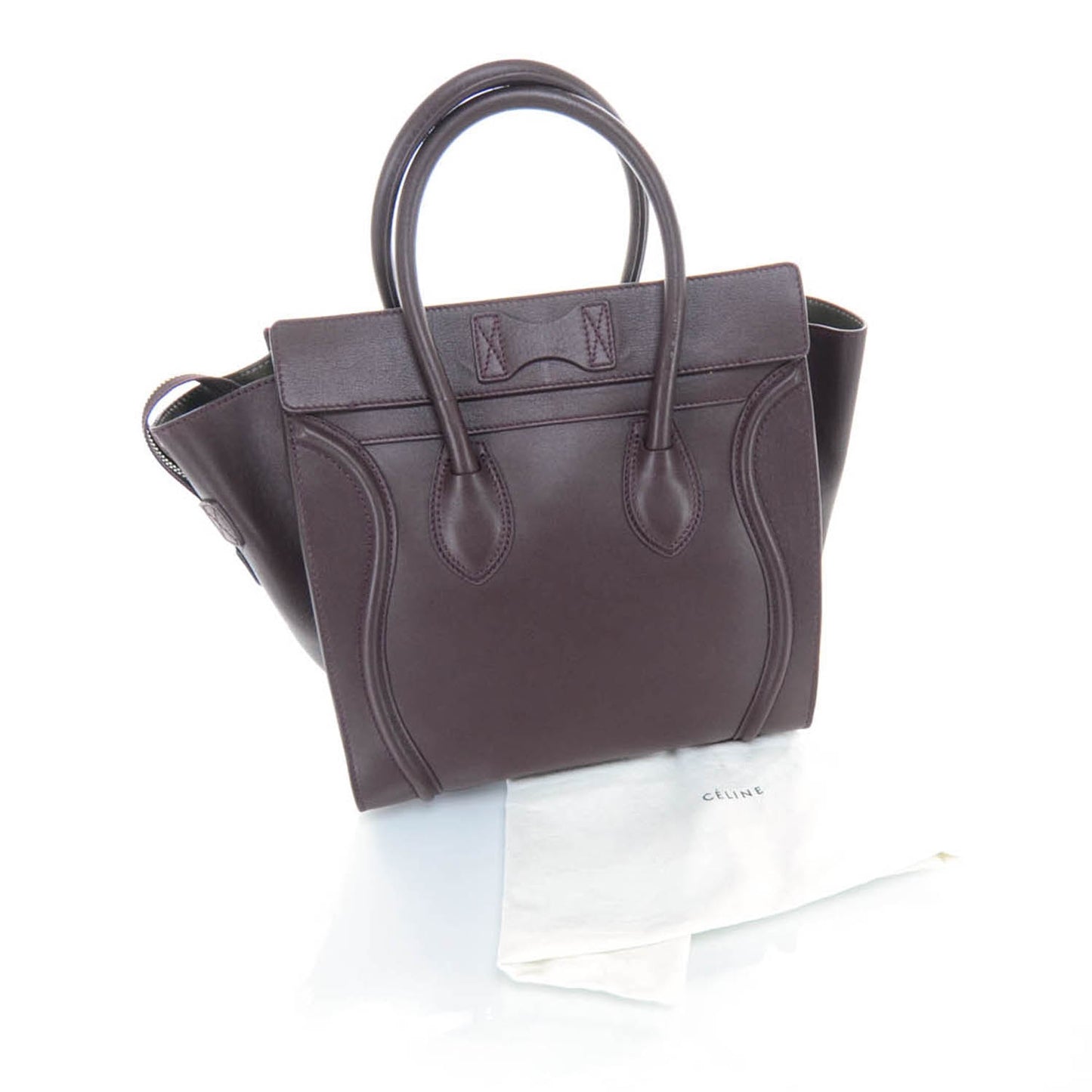 Smooth Calfskin Mini Luggage Wine