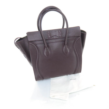 Celine Smooth Calfskin Mini Luggage Wine 3 of 11