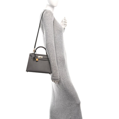 Hermes Epsom Kelly Sellier 25 Etain 2 of 11