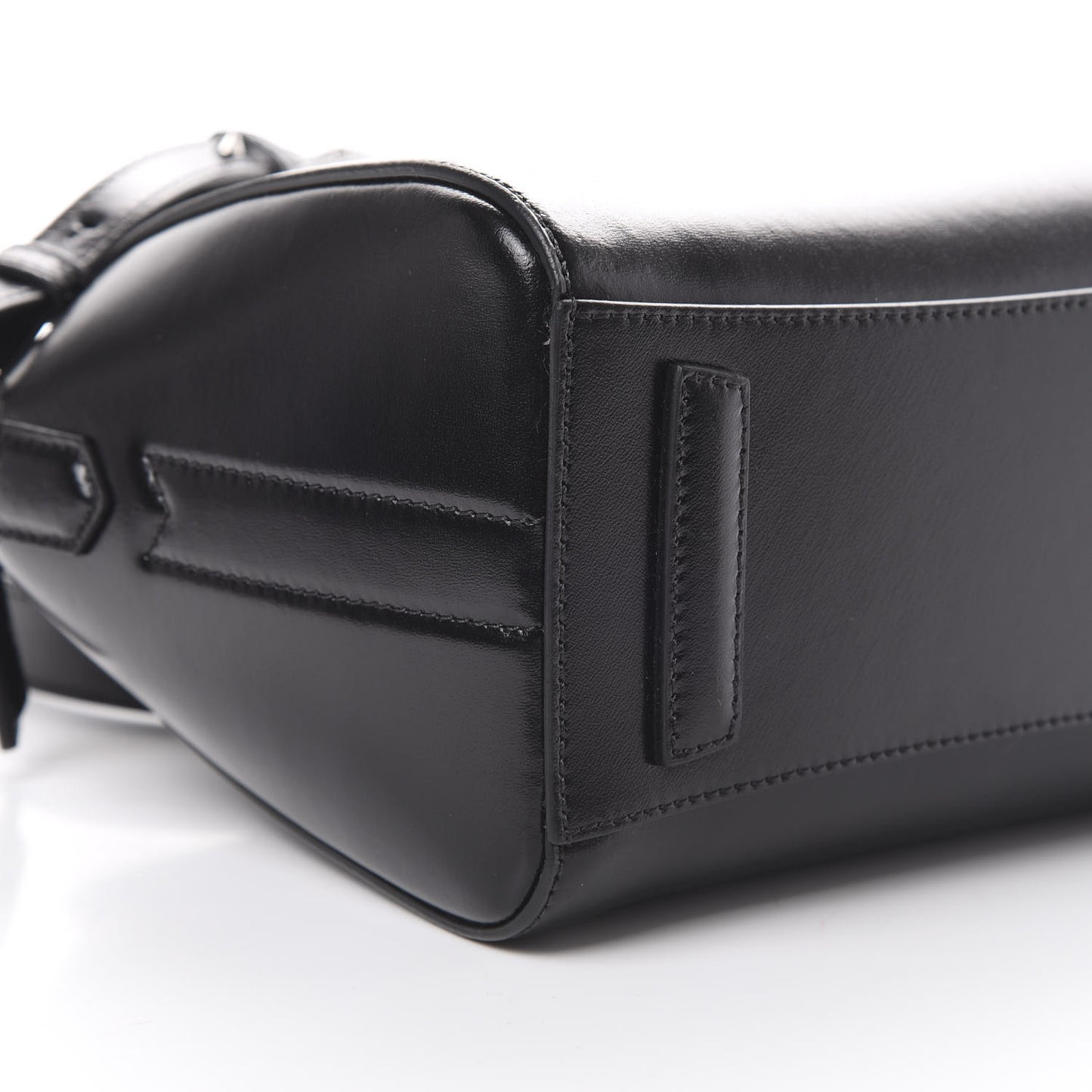 Shiny Lord Calfskin Mini Antigona Black