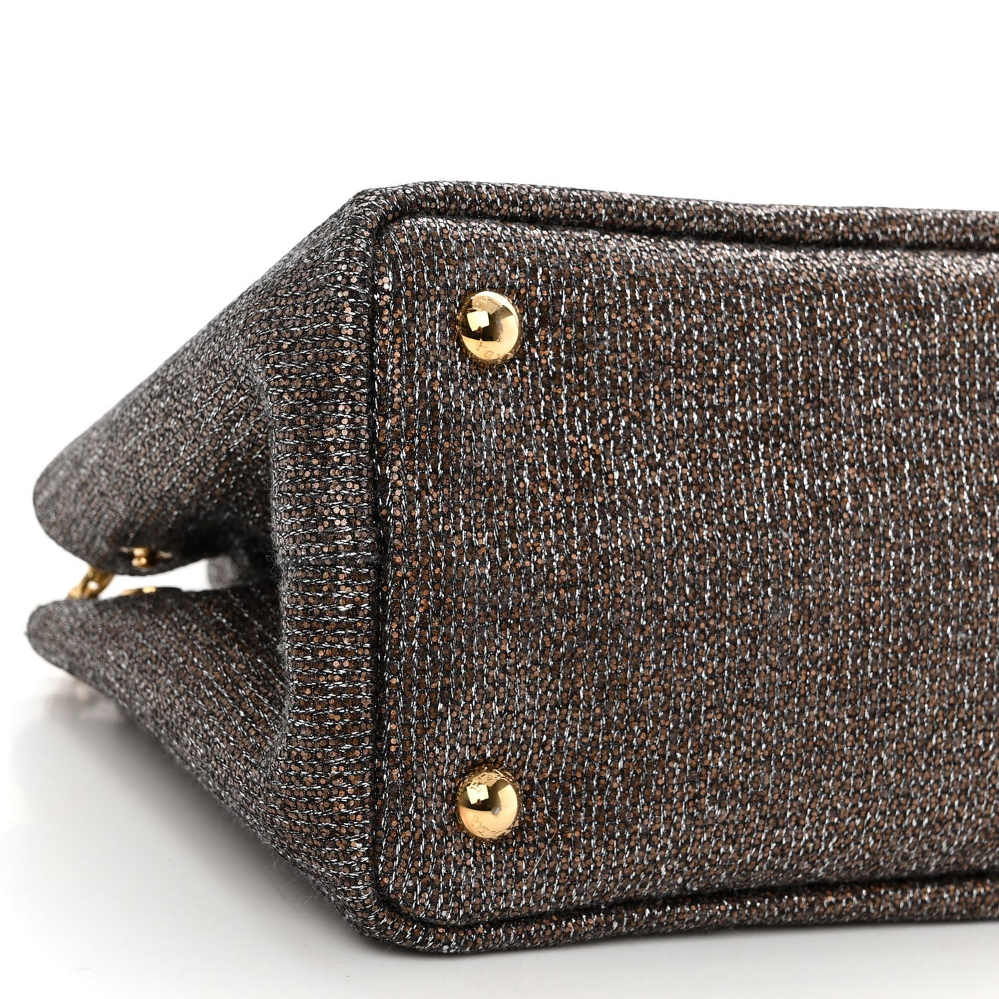 Broccato Chain Tote Caffé