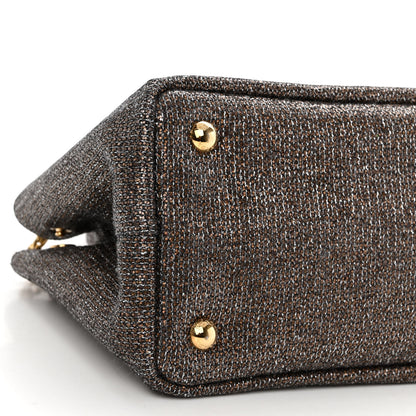 Prada Broccato Chain Tote Caffé 8 of 10