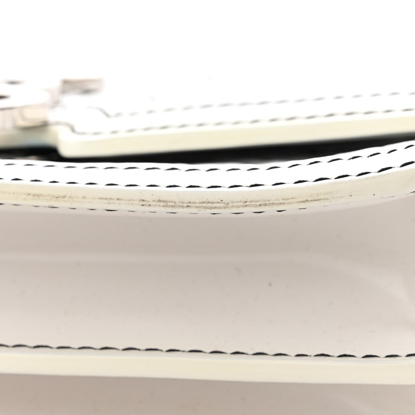 Calfskin Monogram Embossed Small TB Chain Bag Optic White