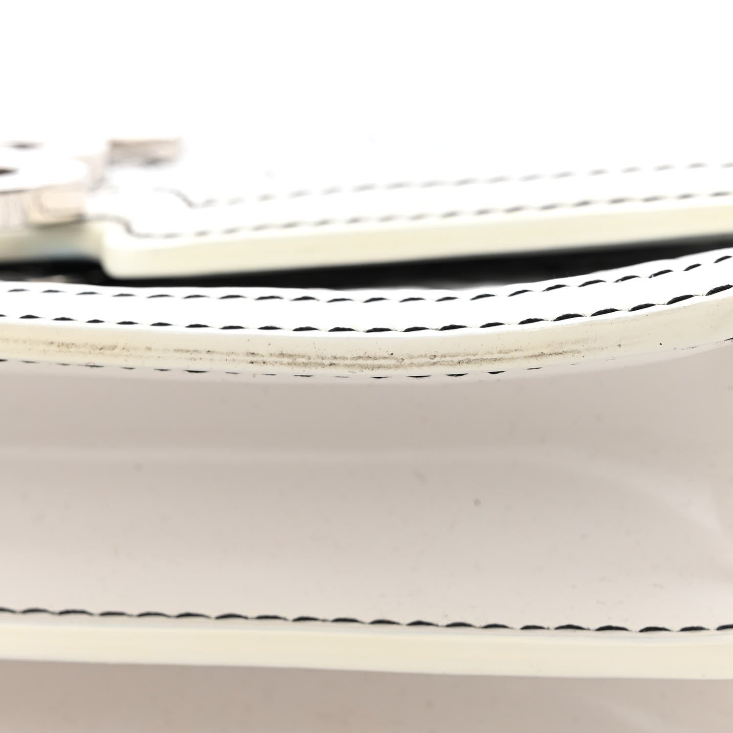 Burberry Calfskin Monogram Embossed Small TB Chain Bag Optic White 13 of 13