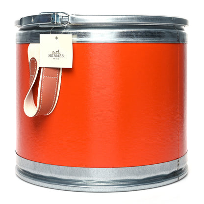 Hermes Kraft Paper Metal Canvas Smallbox Box Feu 2 of 9