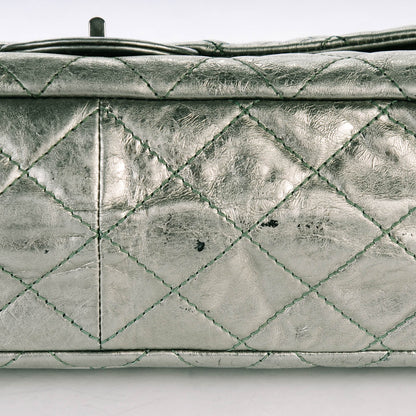 Chanel Metallic Aged Calfskin 2.55 Reissue 227 Flap Green 5 of 8