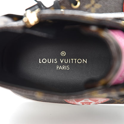 Louis Vuitton Calfskin Monogram World Tour Sneaker Boot 40 6 of 10