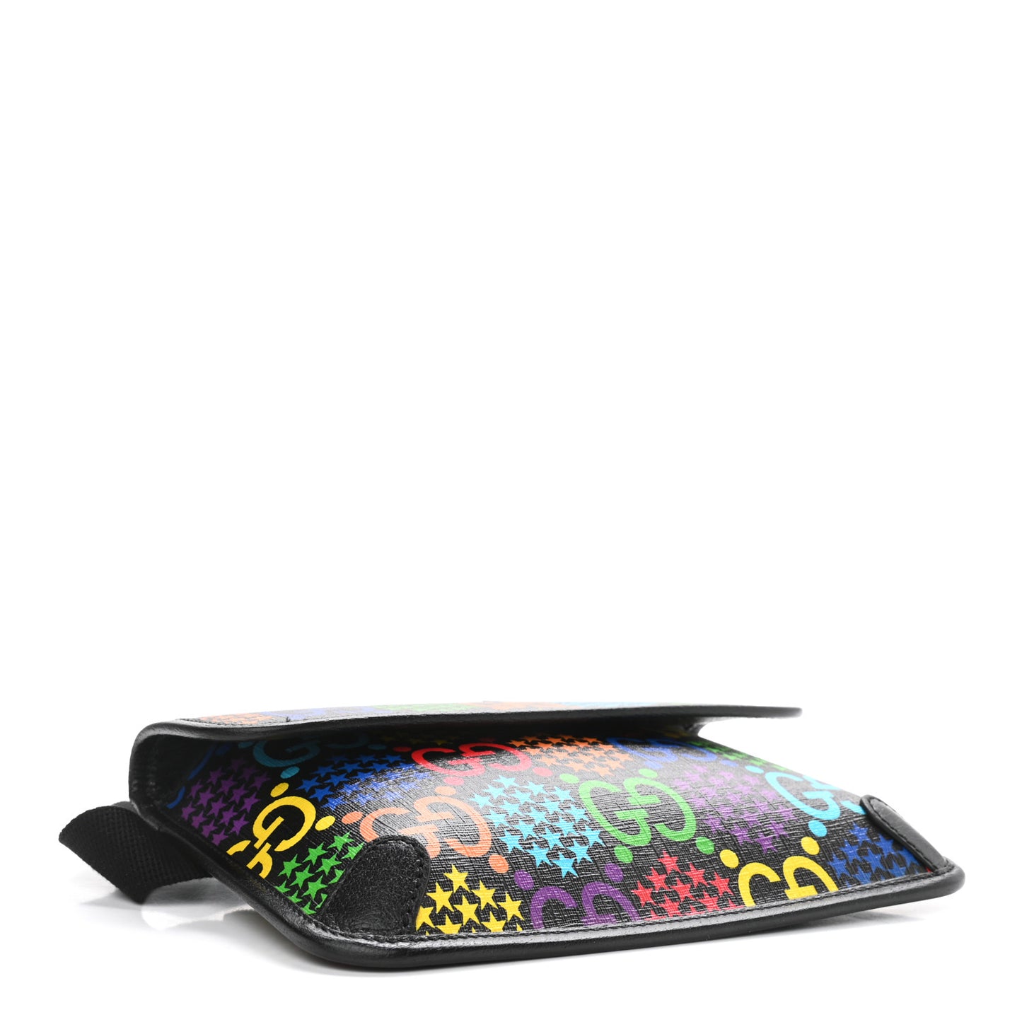 GG Supreme Monogram Psychedelic Slim Belt Bag Black