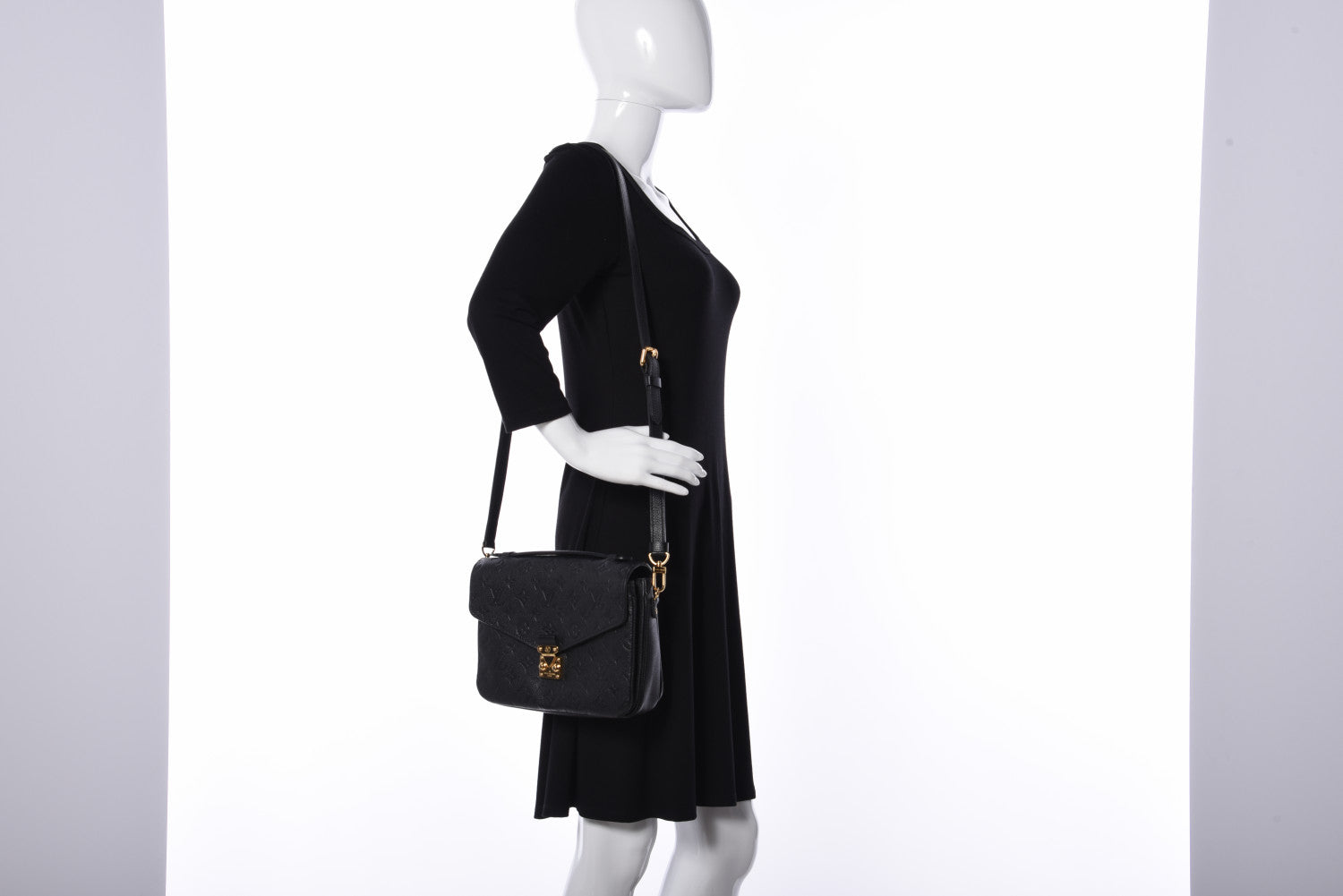 Louis Vuitton Empreinte Pochette Metis Black 2 of 16