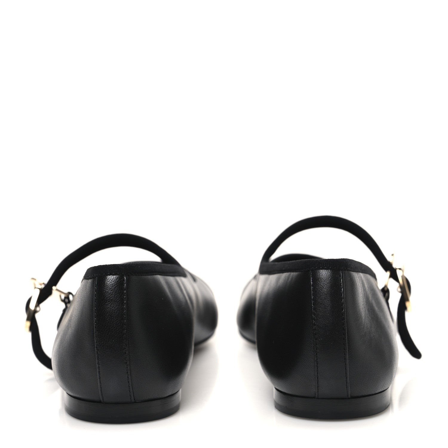 Chanel Lambskin Mary Jane Flats 38.5 Black 6 of 10