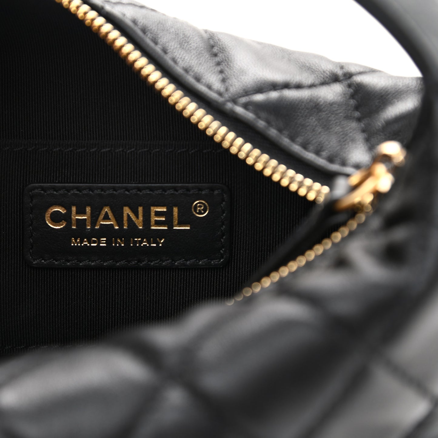 Lambskin Quilted Small Perfect Meeting Hobo Black