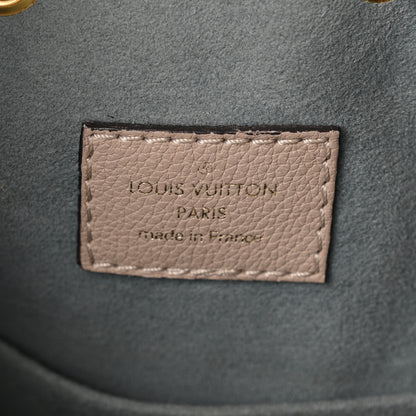 Louis Vuitton Calfskin Lockme Bucket MM Greige 6 of 9