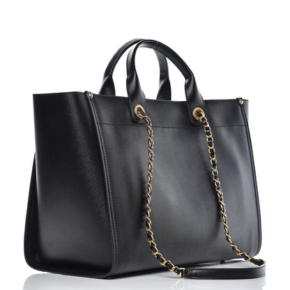 Chanel Caviar Medium Studded Deauville Tote Black 3 of 11