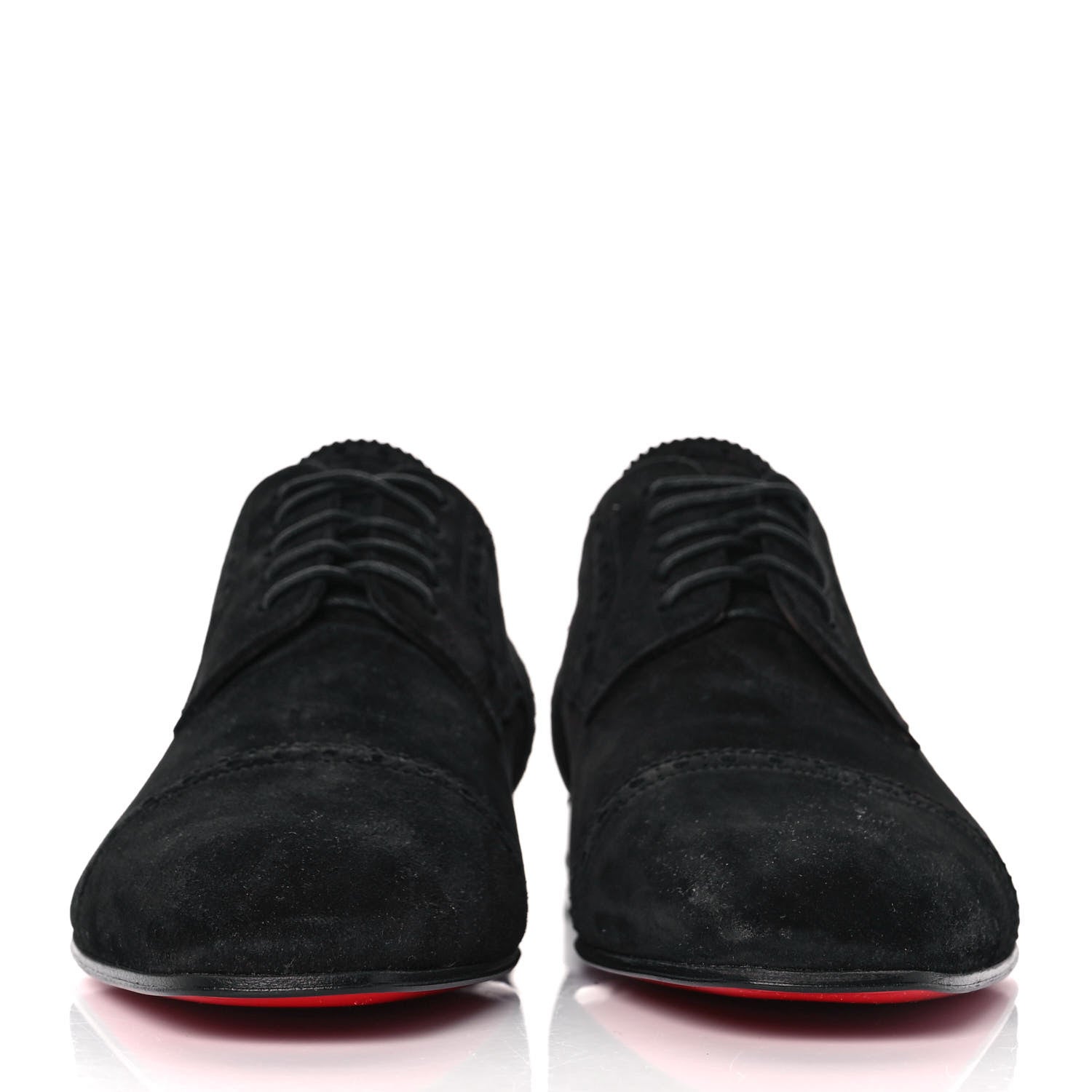 Christian Louboutin Suede Flat Loafers 42 Black 2 of 7