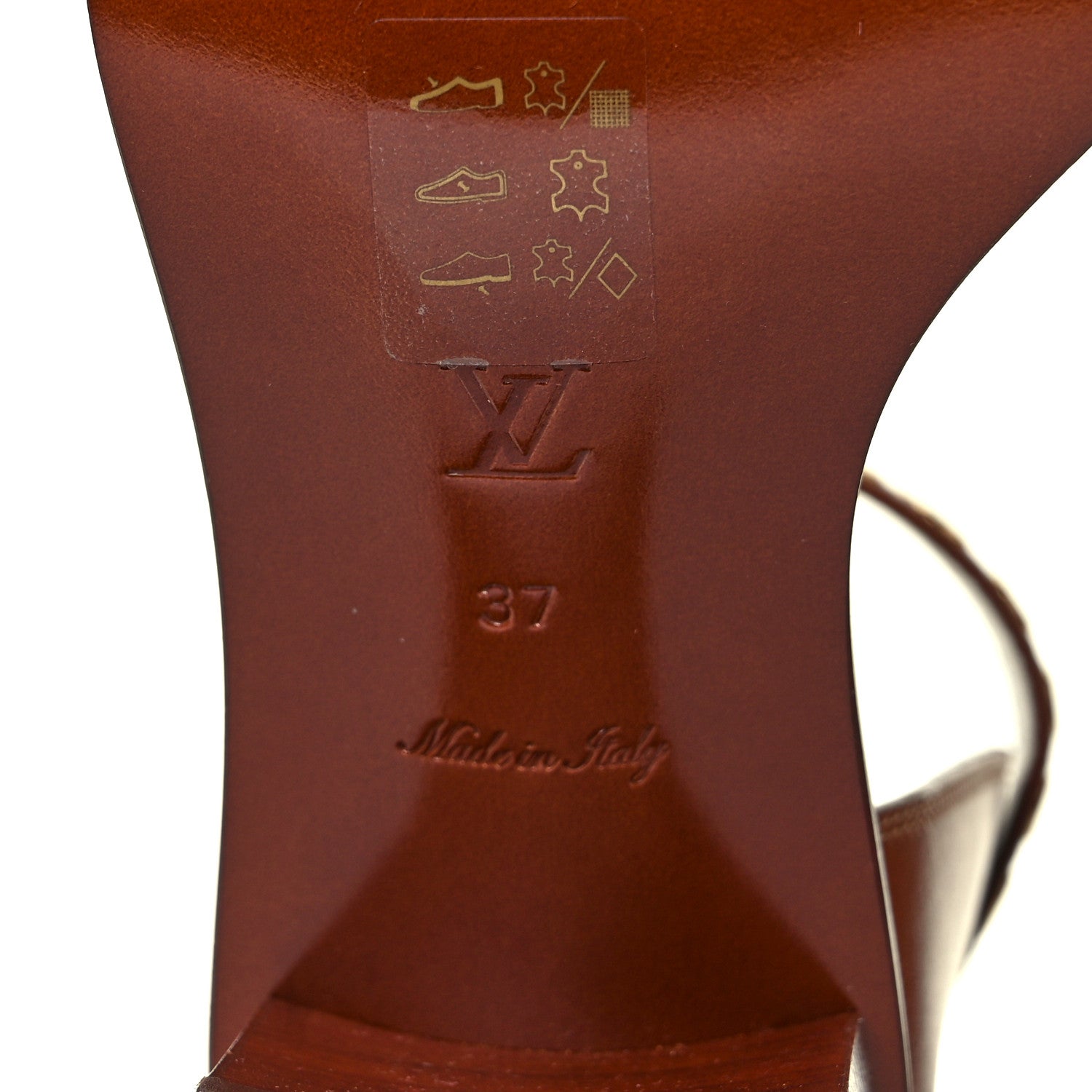 Louis Vuitton Calfskin Monogram Passenger Sandals 37 Cognac 6 of 9