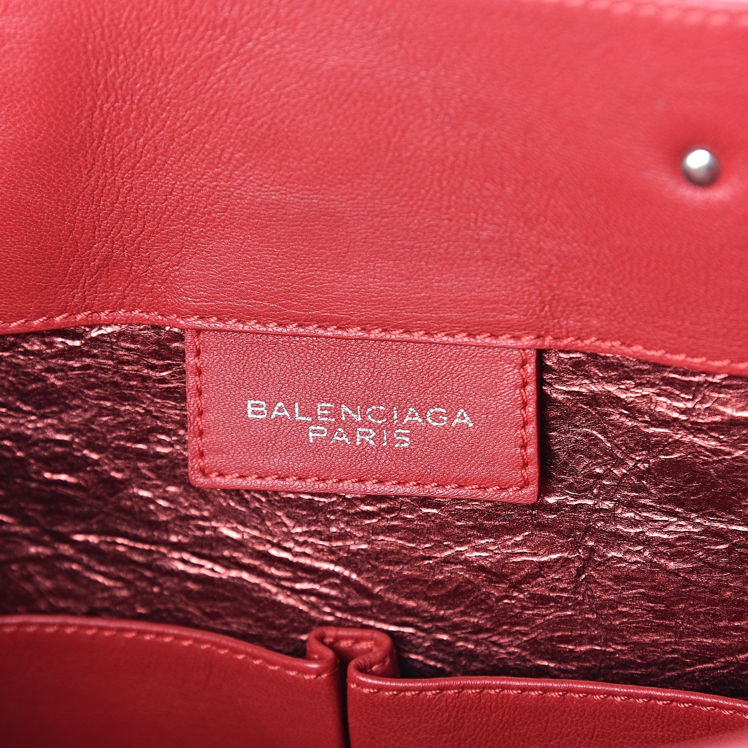 Balenciaga Veau Papier A5 Tote Rouge Grenade 5 of 7